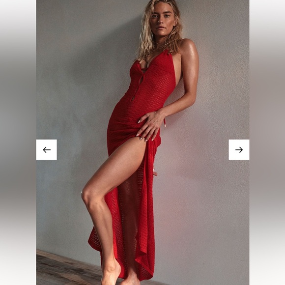 Monday Swimwear RAMATUELLE DRESS - CHILI PEPPER LACE CROCHET - Picture 3 of 7